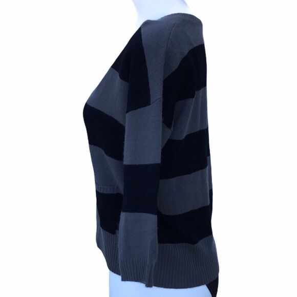 autumn cashmere Cashmere Sweater 3/4 Sleeve Pullover V-Neck Size Small - Picture 11 of 13